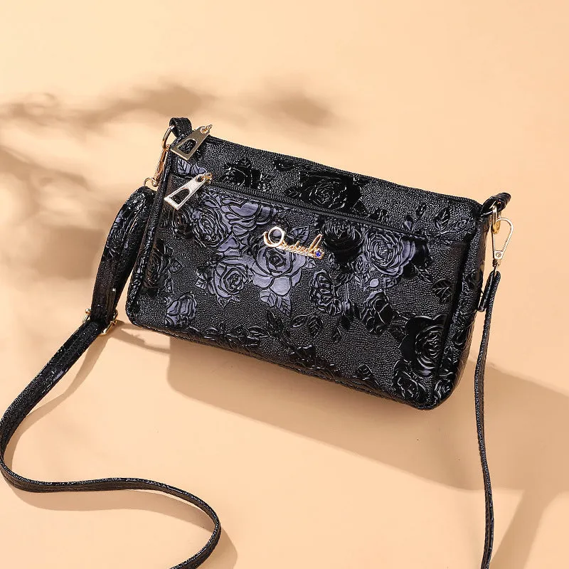 Women's Female Stall Running Rivers Lakes Rose Crossbody Bags