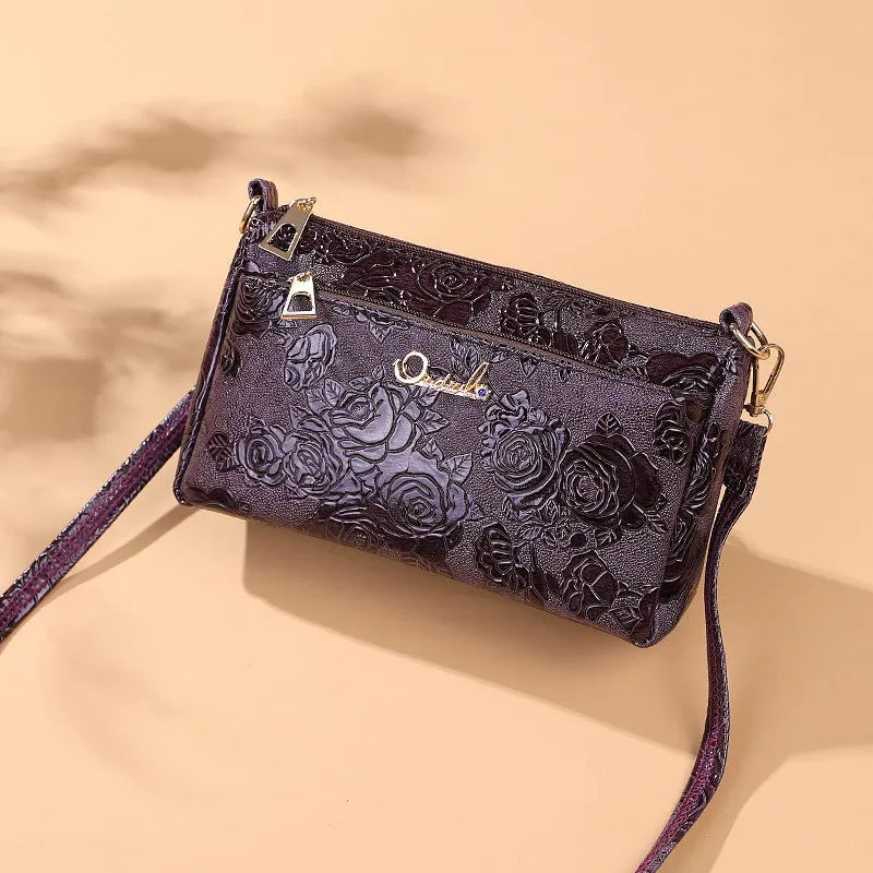 Women's Female Stall Running Rivers Lakes Rose Crossbody Bags