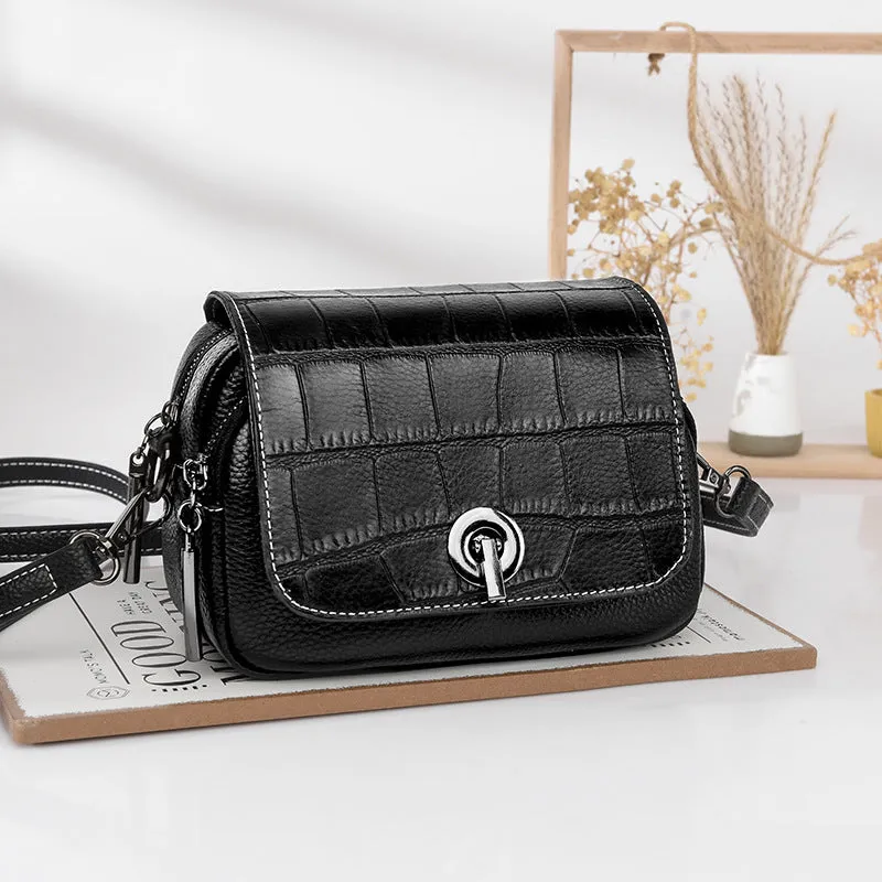 Women's Genuine Leather Cattlehide Fashion High-grade Crossbody Bags