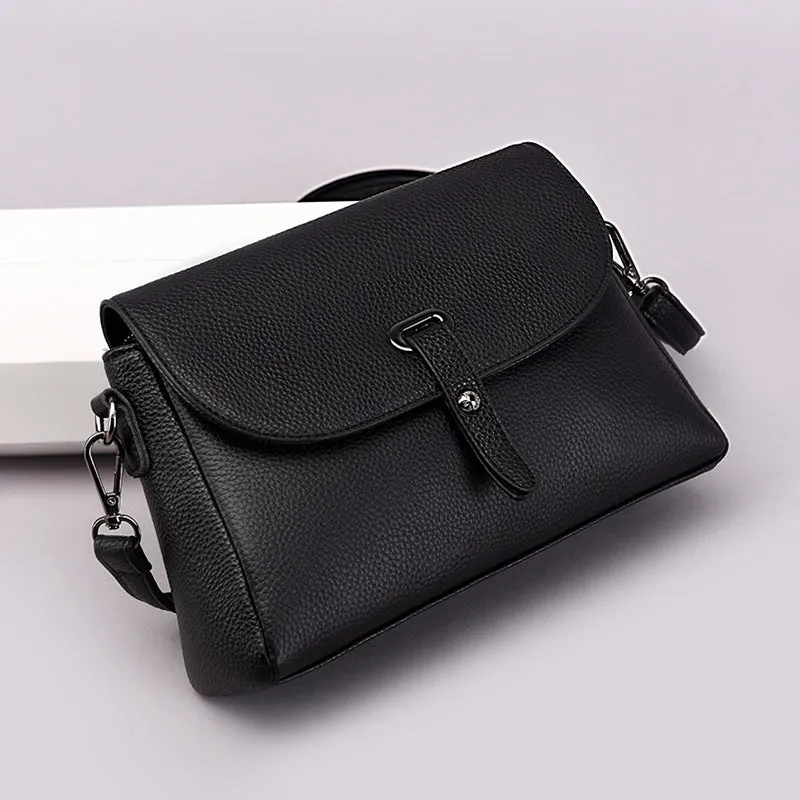 Women's Genuine Leather First Layer Cattlehide Fashion Tide Shoulder Bags