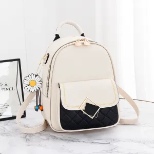 Women's Korean Style Fashionable Trendy Leather Backpacks