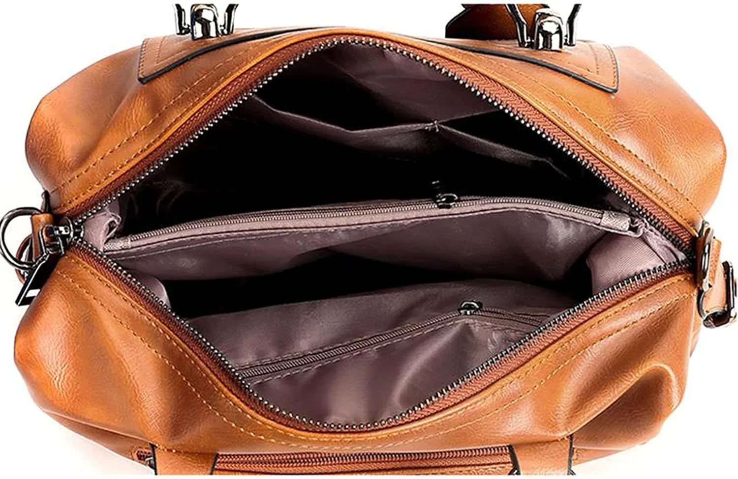 Women's Leather Shoulder Bags Vintage Crossbody Bag Large Capacity Women Messenger Bag