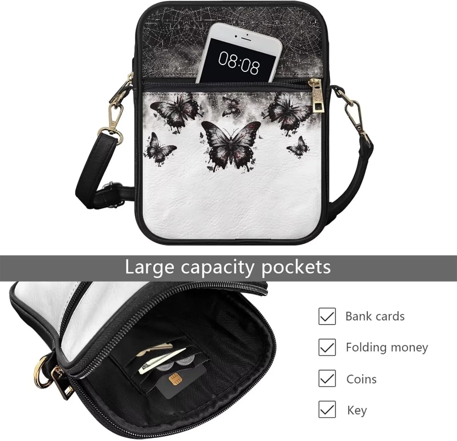 Womens Mens Leather Shoulder Bag Small Leather Messenger Bag Crossbody Satchel Bag Purse Handbag Casual Daypack
