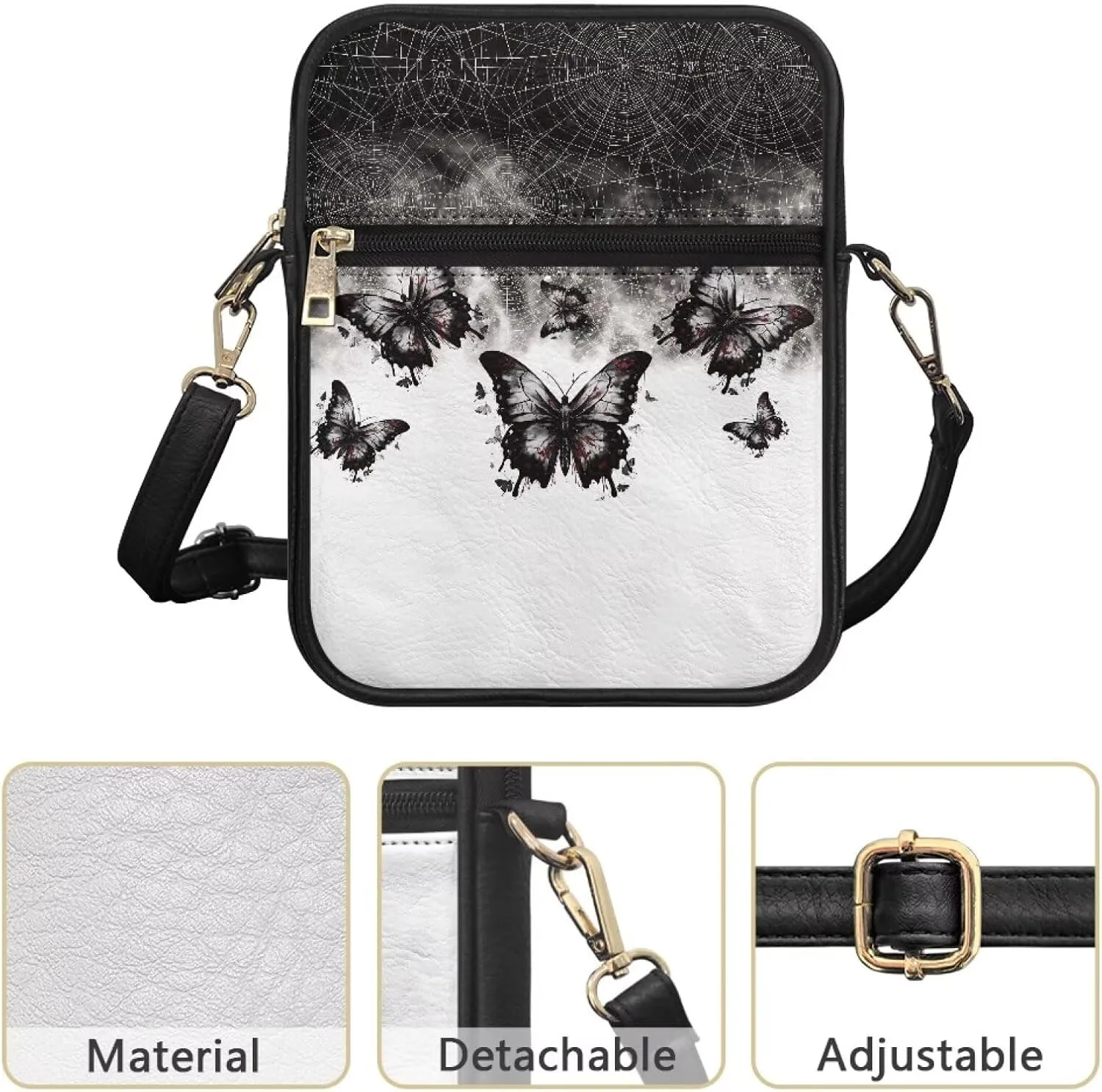Womens Mens Leather Shoulder Bag Small Leather Messenger Bag Crossbody Satchel Bag Purse Handbag Casual Daypack