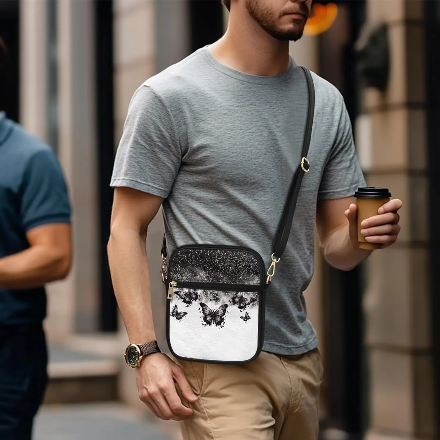 Womens Mens Leather Shoulder Bag Small Leather Messenger Bag Crossbody Satchel Bag Purse Handbag Casual Daypack