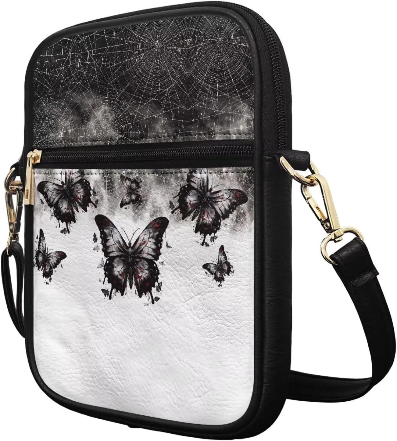 Womens Mens Leather Shoulder Bag Small Leather Messenger Bag Crossbody Satchel Bag Purse Handbag Casual Daypack