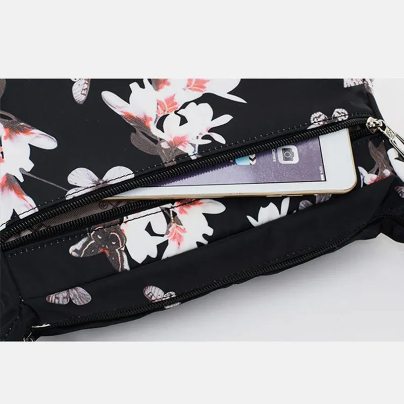 Women's Multi-Pocket Nylon Shoulder Handbag