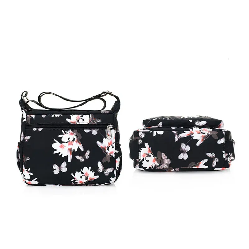 Women's Multi-Pocket Nylon Shoulder Handbag