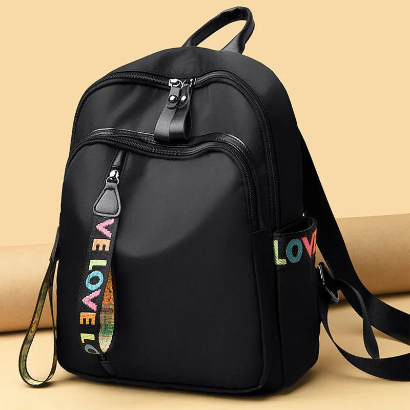 Women's Oxford Cloth Korean Fashionable Large Capacity Backpacks
