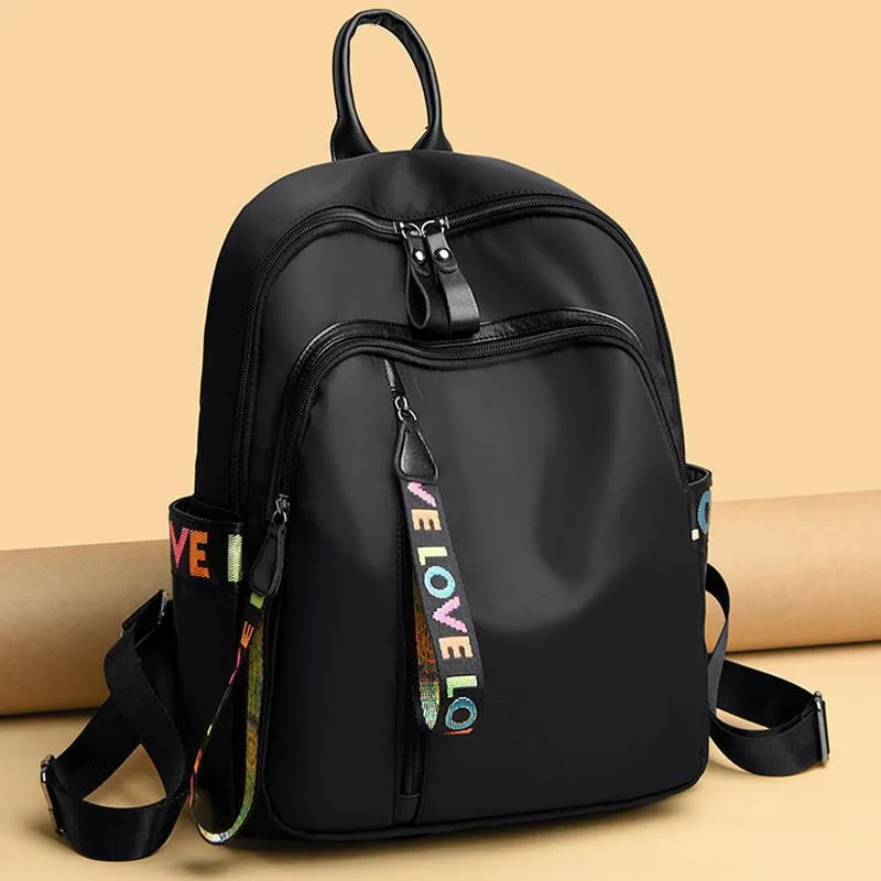Women's Oxford Cloth Korean Fashionable Large Capacity Backpacks