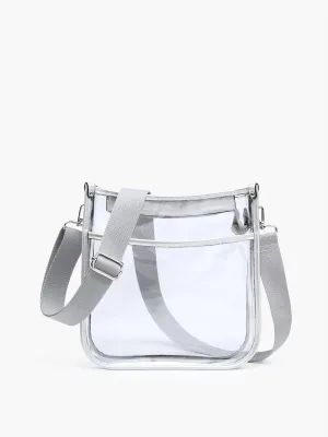 Women's Posie Clear Crossbody Bag In Silver