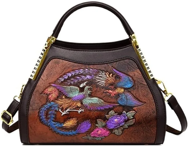 Women's Retro Cultural and Traditional Chinese Style Single Shoulder Bag - Large Capacity Crossbody Bag