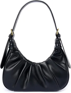 Women's Shoulder bag Small Leather crossbody Purse Vintage Chic cloud Hobo handbag