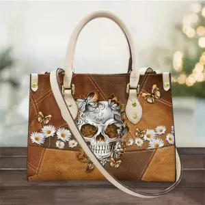 Women's Skull Print Vintage Crossbody Handbag