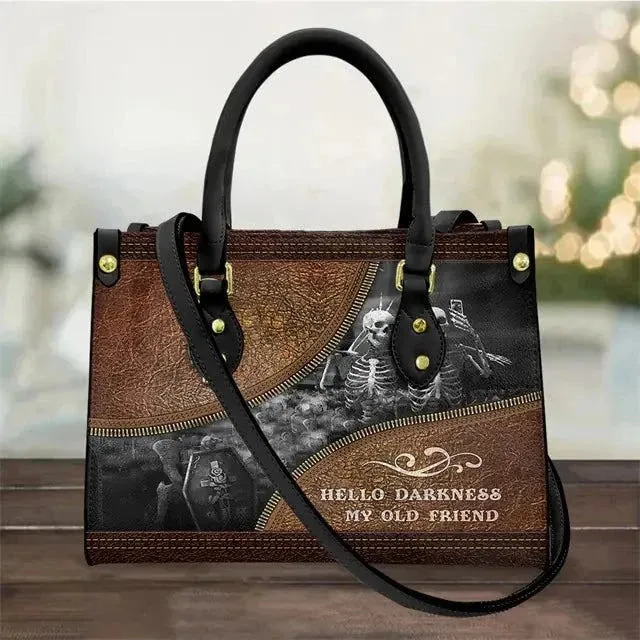 Women's Skull Print Vintage Crossbody Handbag