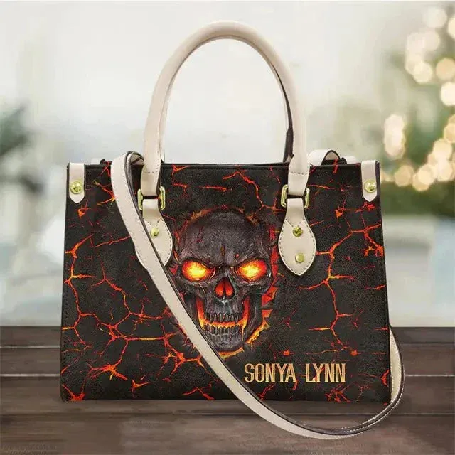 Women's Skull Print Vintage Crossbody Handbag