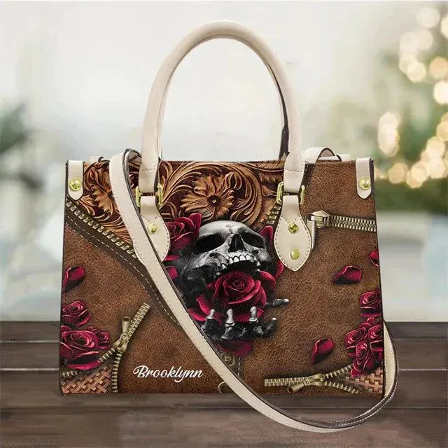 Women's Skull Print Vintage Crossbody Handbag