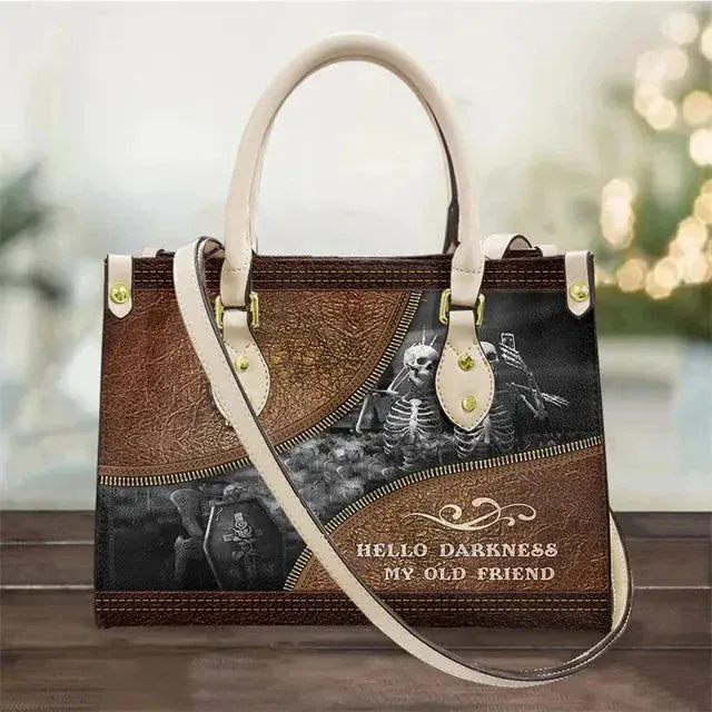 Women's Skull Print Vintage Crossbody Handbag
