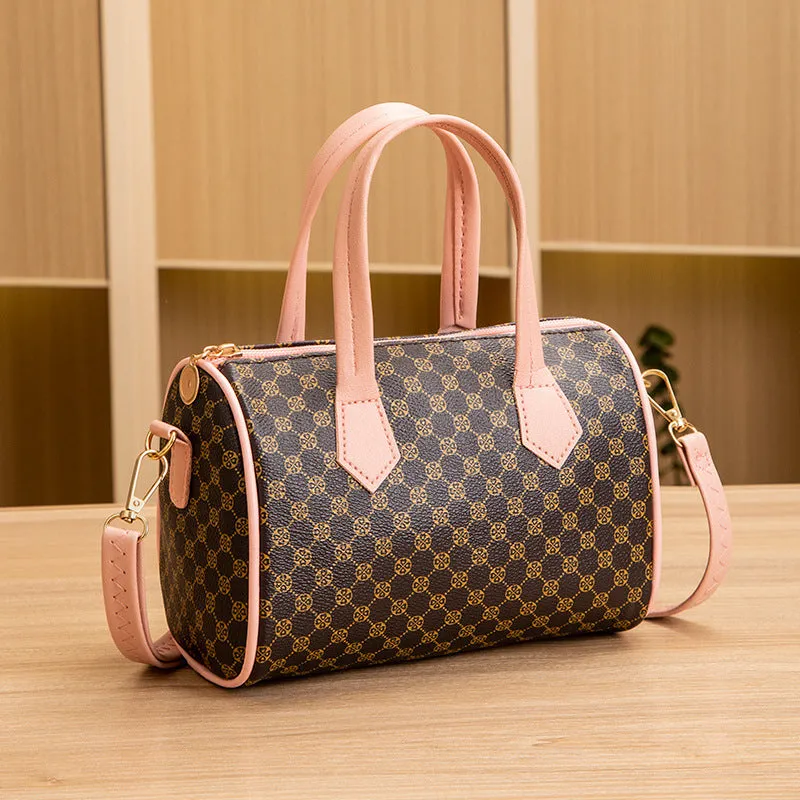 Women's Trendy Fashion Printed Pillow Diamond Embroidered Crossbody Bags