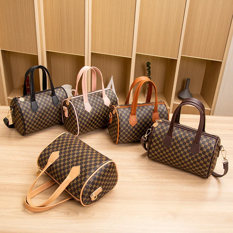 Women's Trendy Fashion Printed Pillow Diamond Embroidered Crossbody Bags