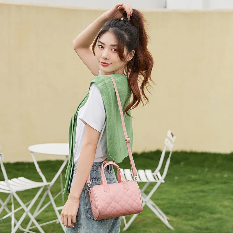 Women's Trendy Fashion Printed Pillow Diamond Embroidered Crossbody Bags