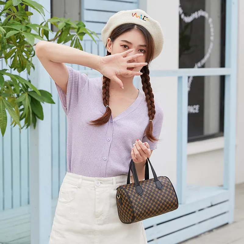 Women's Trendy Fashion Printed Pillow Diamond Embroidered Crossbody Bags