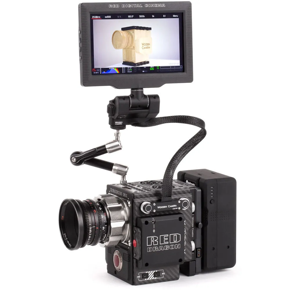 Wooden Camera RED Male Pogo to Female Pogo LCD/EVF Cable (12", Weapon/Scarlet with Raven)
