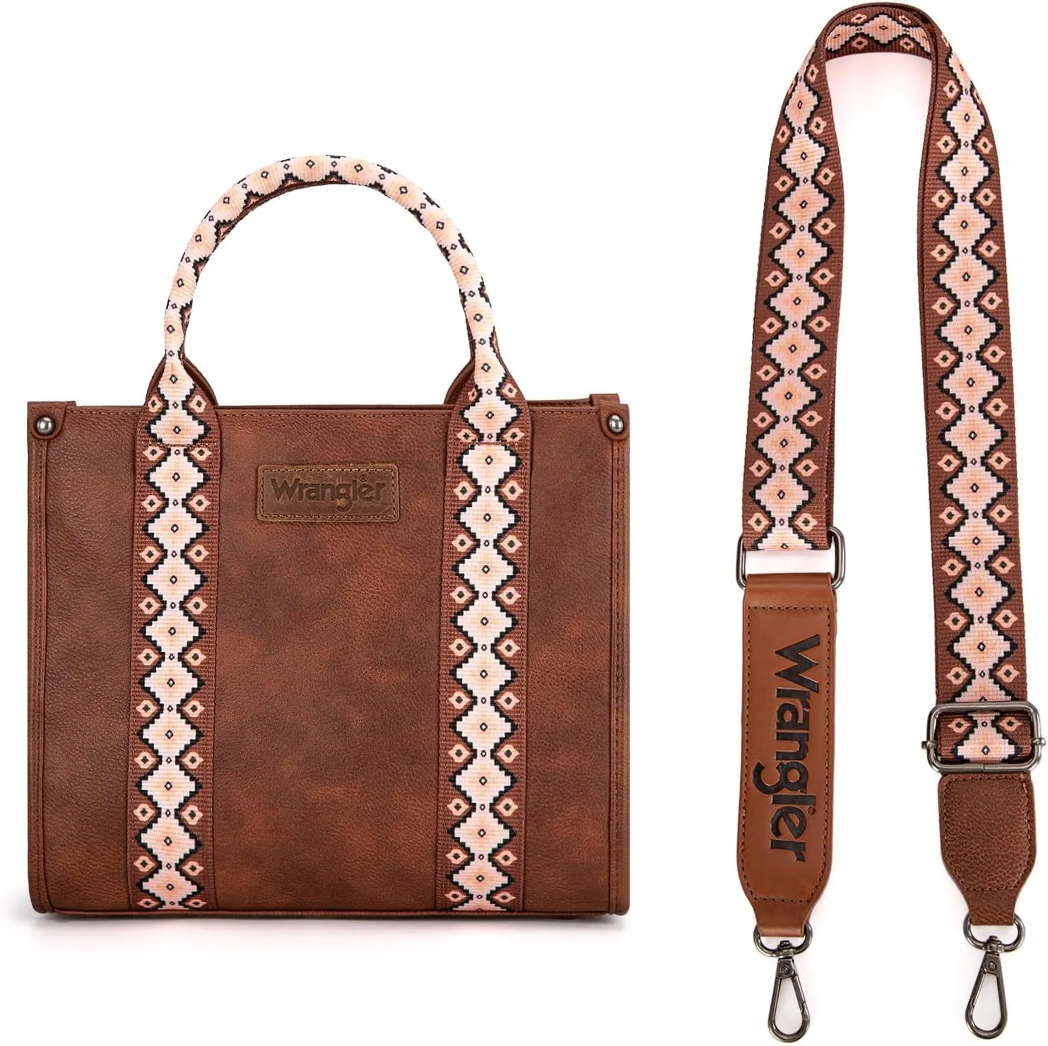 Wrangler Aztec Tote Bag for Women Boho Shoulder Purse