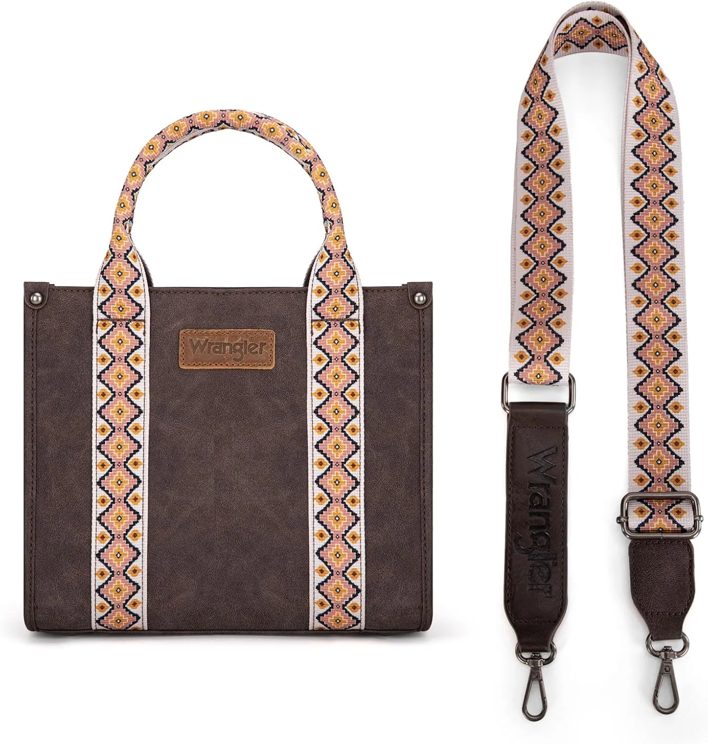 Wrangler Aztec Tote Bag for Women Boho Shoulder Purse