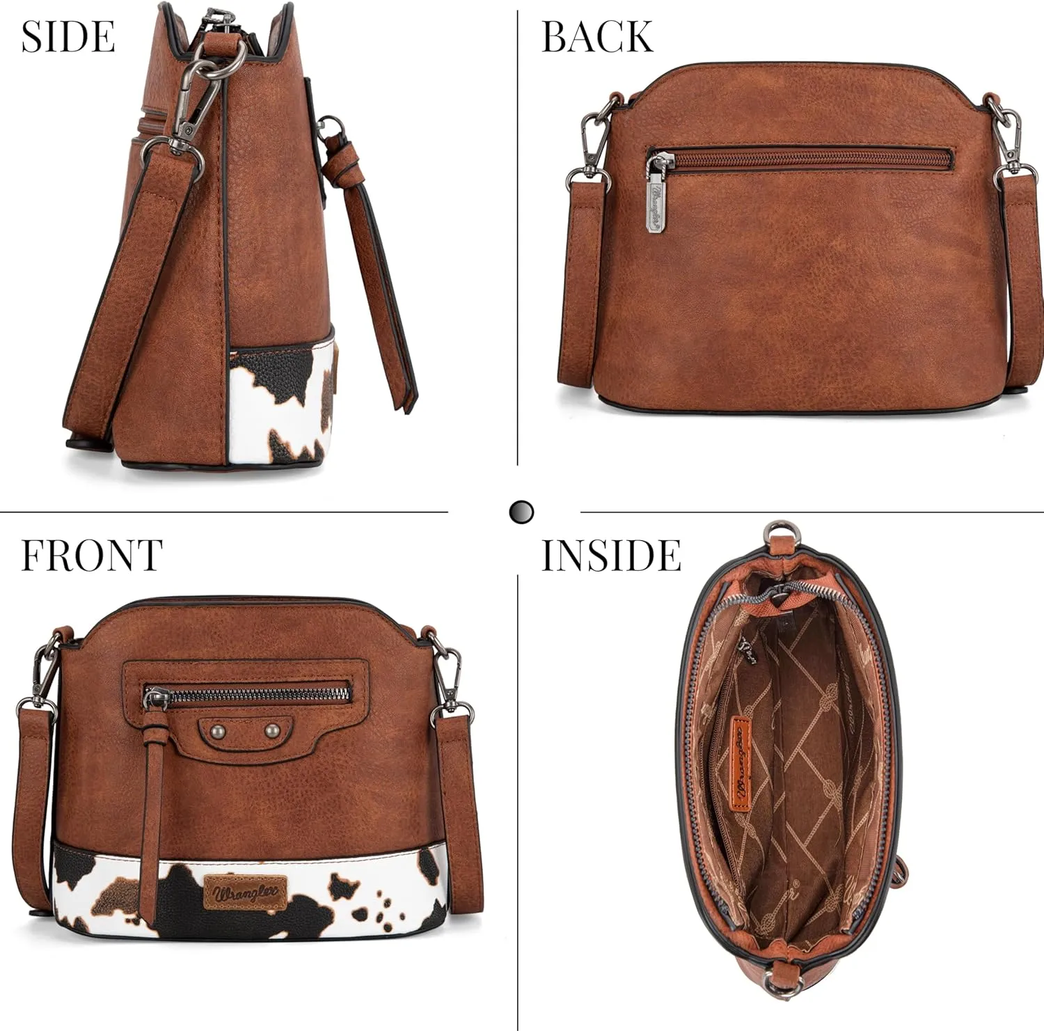 Wrangler Small Crossbody Bags for Women Shoulder Cute Purses and Handbags with Adjustable Strap