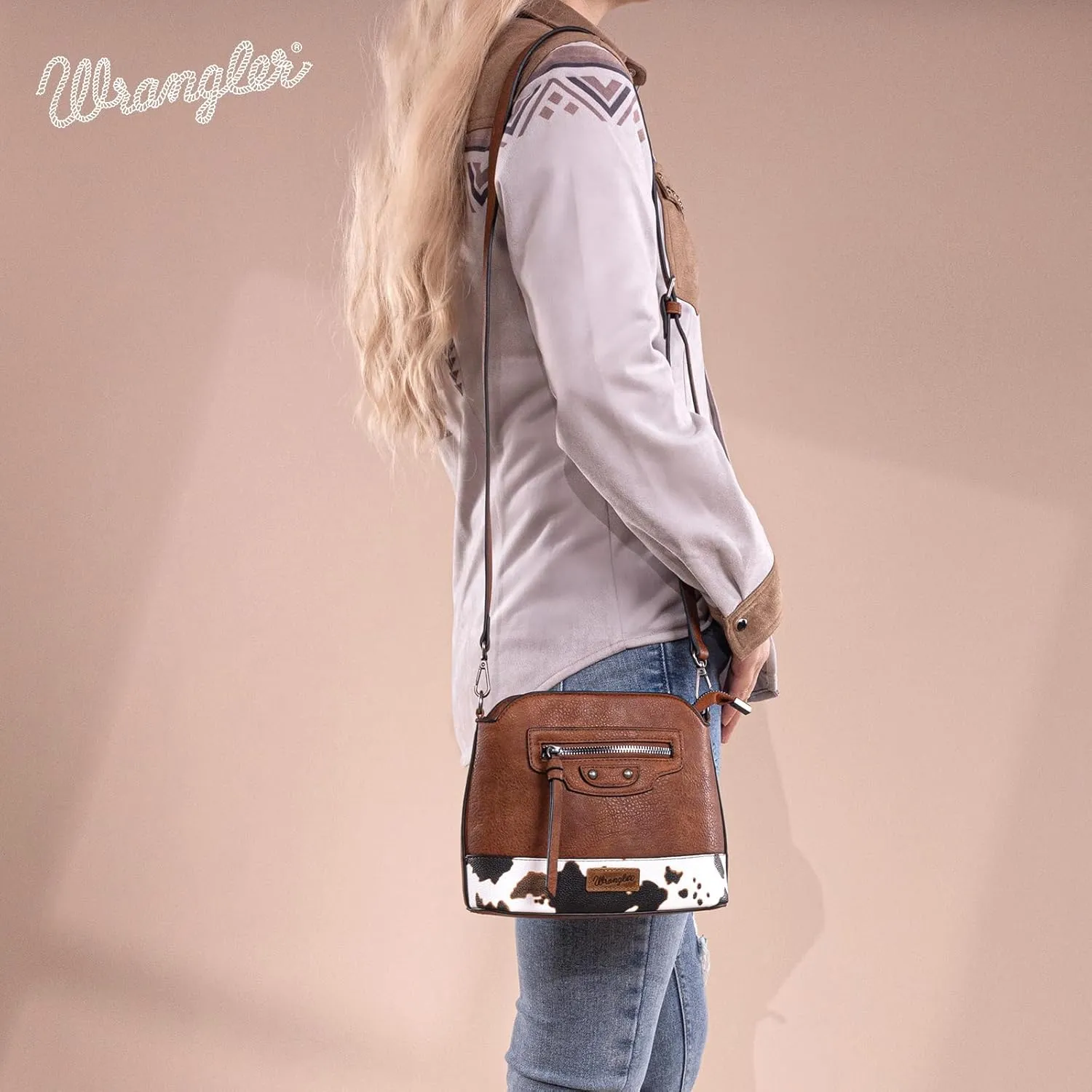 Wrangler Small Crossbody Bags for Women Shoulder Cute Purses and Handbags with Adjustable Strap