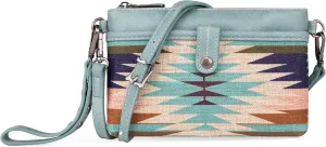 Wrangler Western Cowhide Crossbody Bags for Women Clutch Wristlet Purse