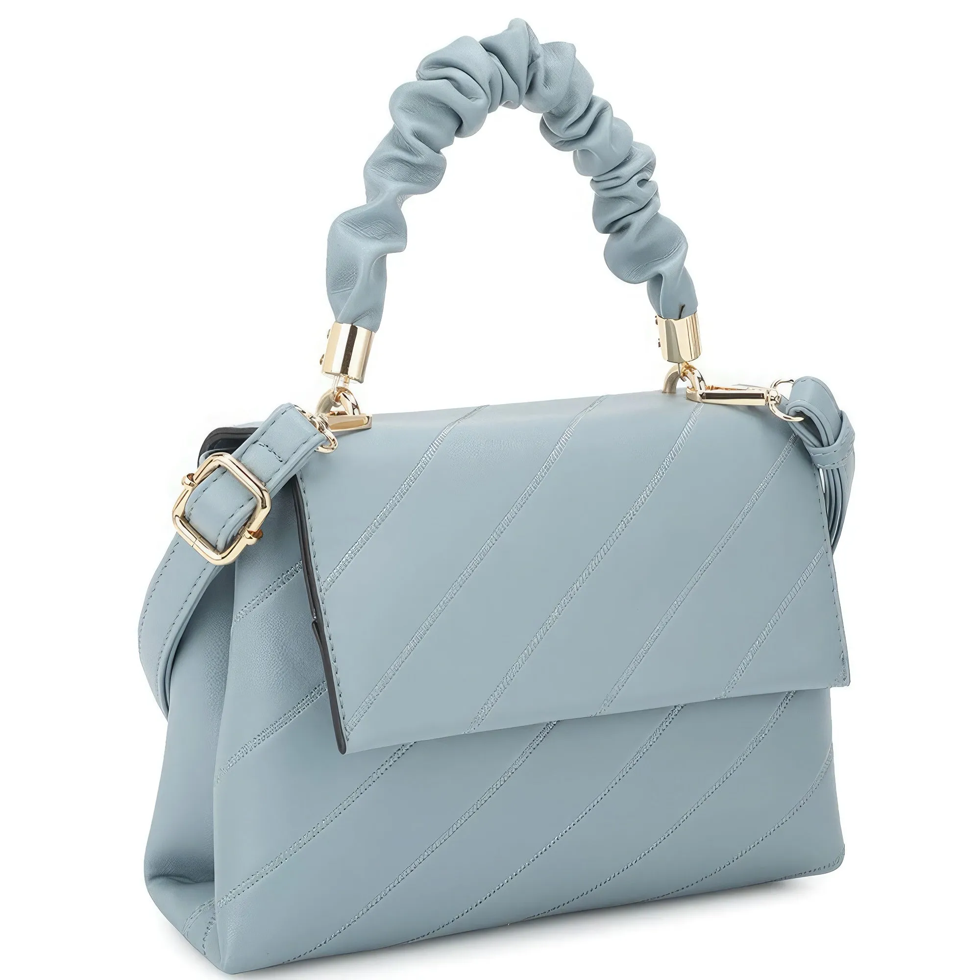 Wrinkle Handle Crossbody Bag