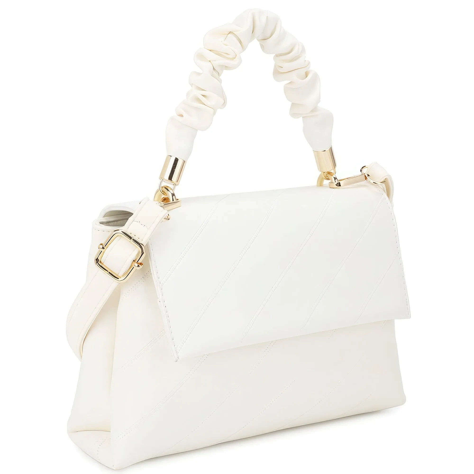 Wrinkle Handle Crossbody Bag