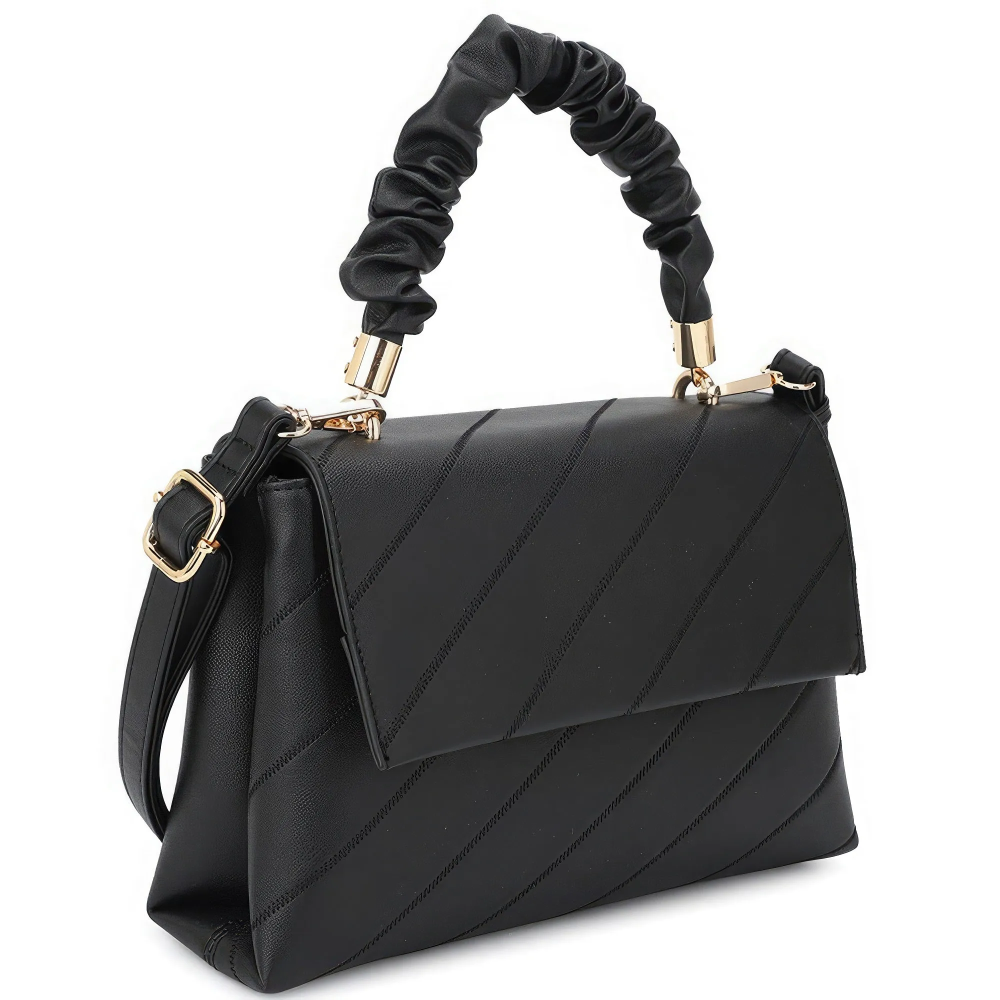 Wrinkle Handle Crossbody Bag