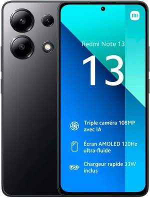 Xiaomi Redmi Note 13 4G LTE (512GB   8GB) 6.67" 108MP (for Tmobile Mint Tello Global) GSM Global Bands Unlocked (Global Version) (Midnight Black)
