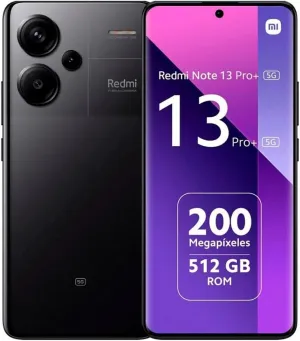 Xiaomi Redmi Note 13 PRO  Plus 5G   4G Lte (for Tmobile Mint Tello & Global) (512Gb   12Gb) 6.67 200Mp Triple cam Unlocked   (Midnight Black)