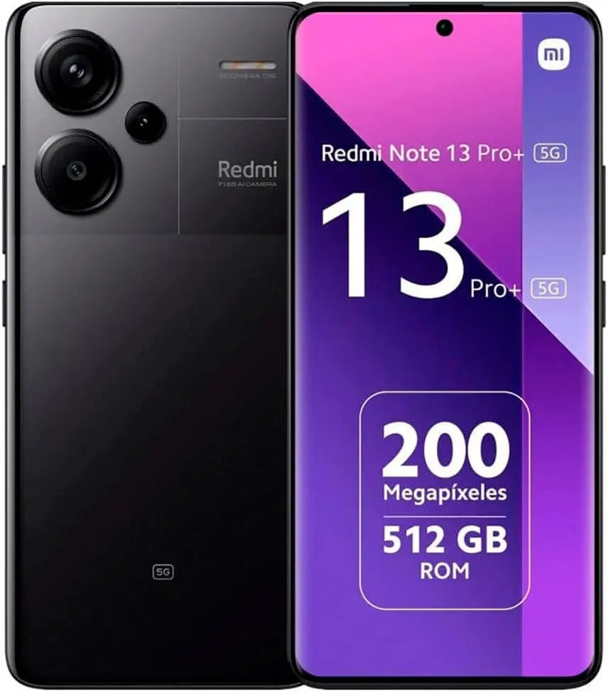 Xiaomi Redmi Note 13 PRO  Plus 5G   4G Lte (for Tmobile Mint Tello & Global) (512Gb   12Gb) 6.67 200Mp Triple cam Unlocked   (Midnight Black)