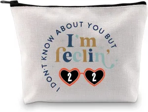 XYANFA I'm Feeling 22 Makeup Bag 22 Birthday Gift Singer Fans Gift Singer's Merchandise (feelin' 22)