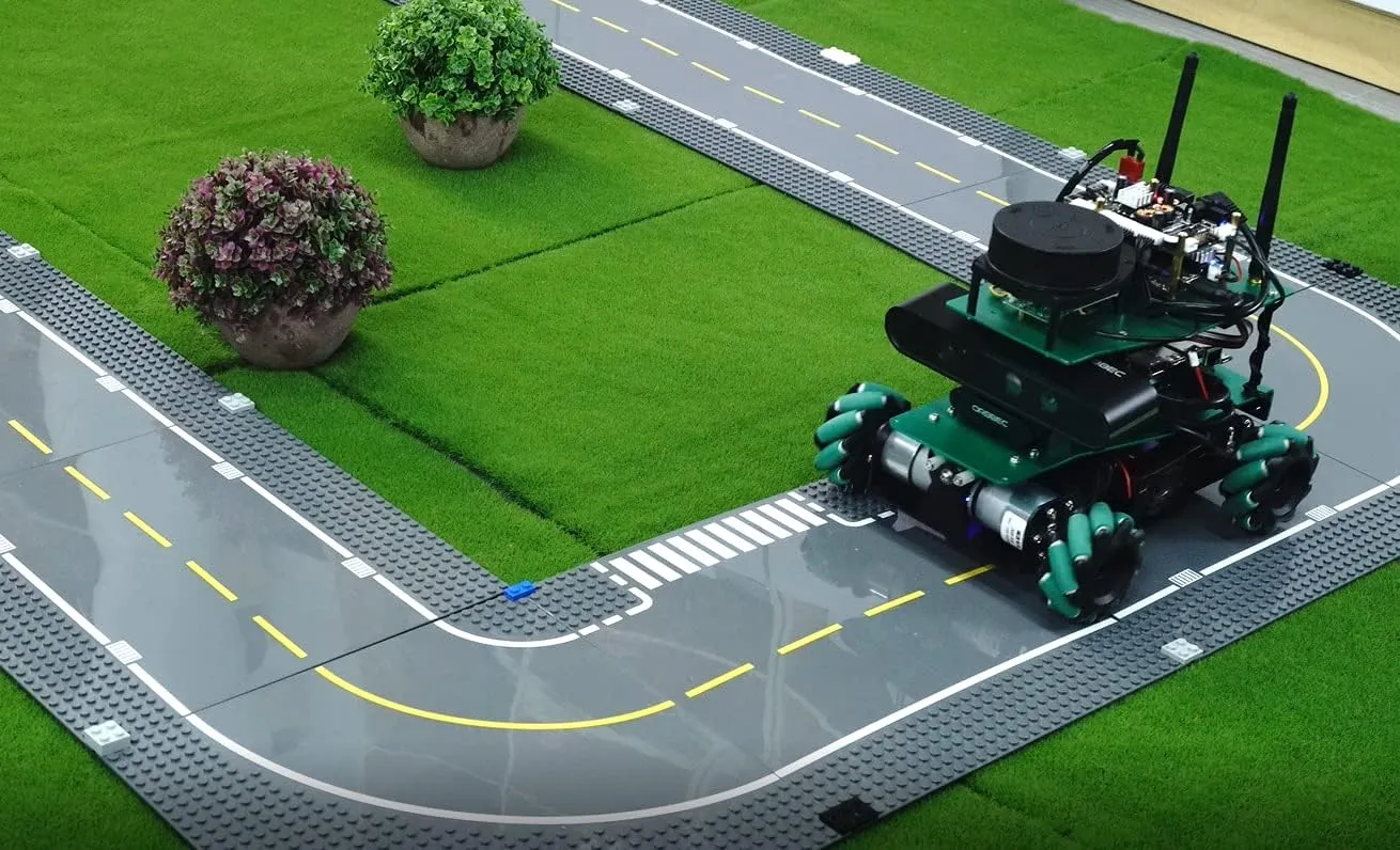 Yahboom ROS2 Robotic Kit AI Camera Python Programmabl Mecanum Wheel Chassis Car Voice Interactive Control ORBSLAM2 Octomap Mapping for Jetson Nano
