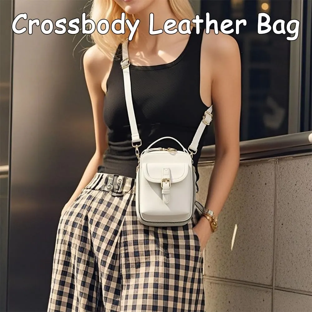 Zealburst 5 Purse, Zealburst Crossbody Leather Bag, Forcipower Large Capacity Anti-Theft Vintage Bag with Built in Wallet
