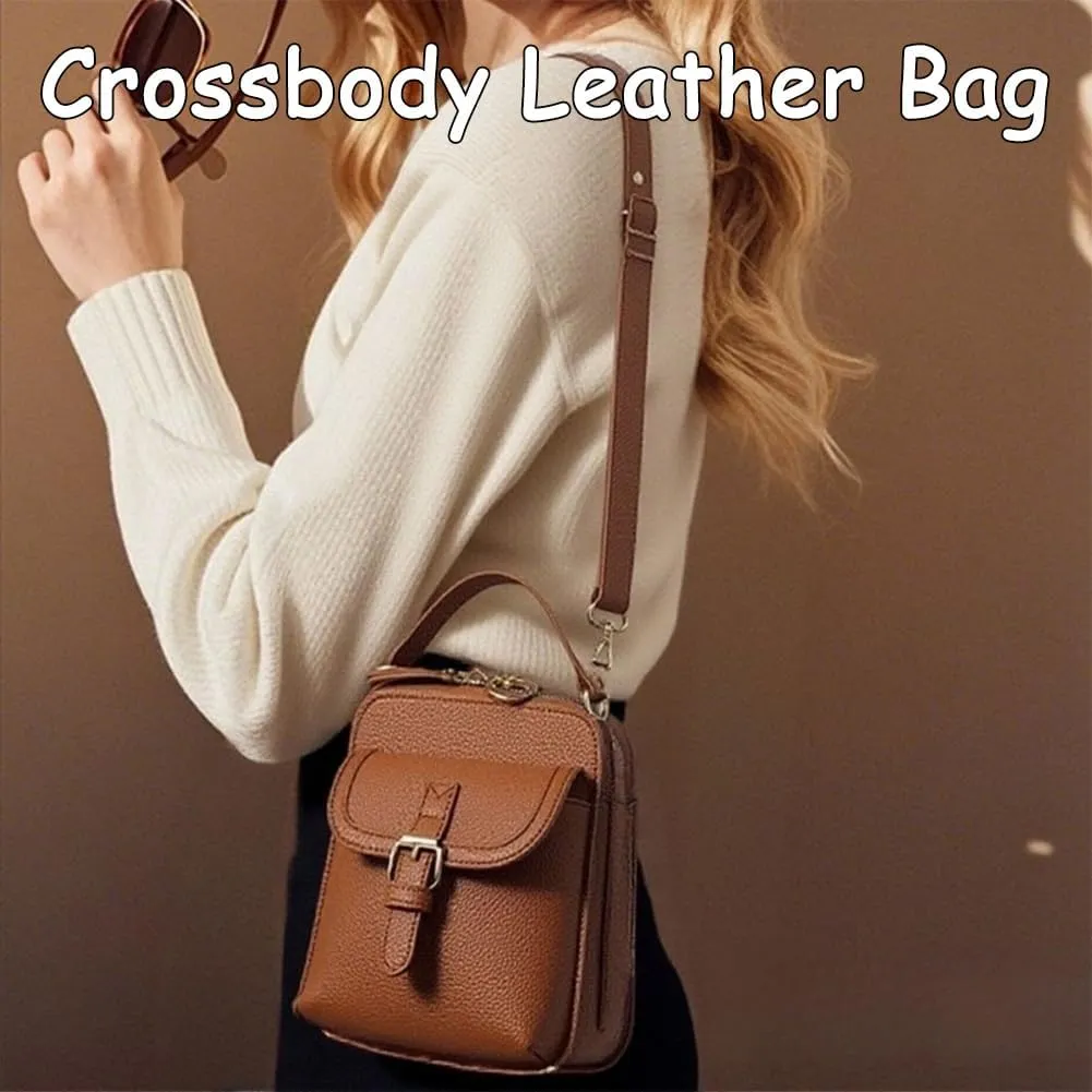 Zealburst 5 Purse, Zealburst Crossbody Leather Bag, Forcipower Large Capacity Anti-Theft Vintage Bag with Built in Wallet