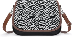 Zebra Print Women's Shoulder Bag, Handbag, Crossbody Bag