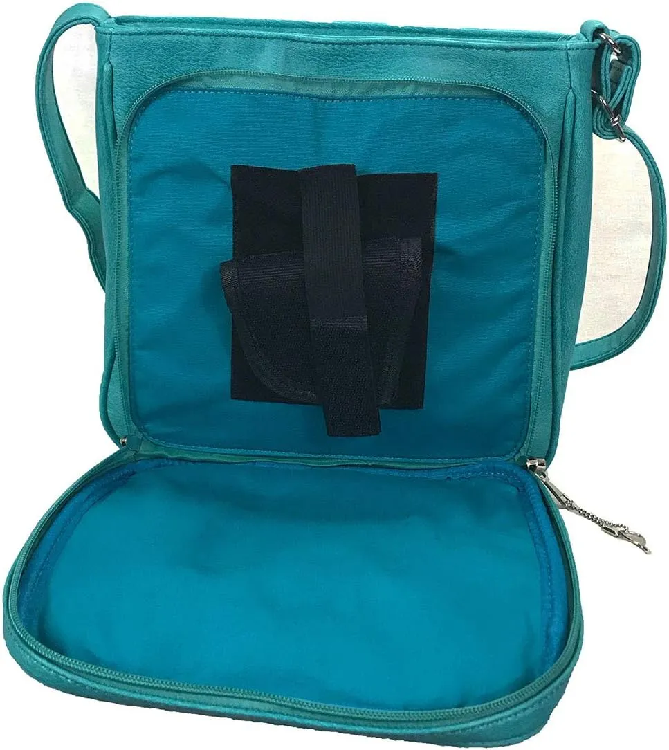 Zzfab Triple Zipper Locking Concealed Carry Crossbody Bag - CCW Concealed Carry Purse